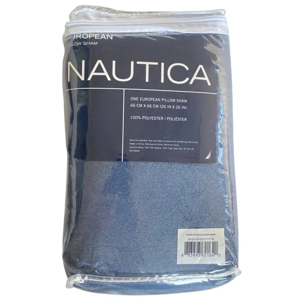 Nautica European Ultra Soft‎ Pillow Sham Set Of 2 26